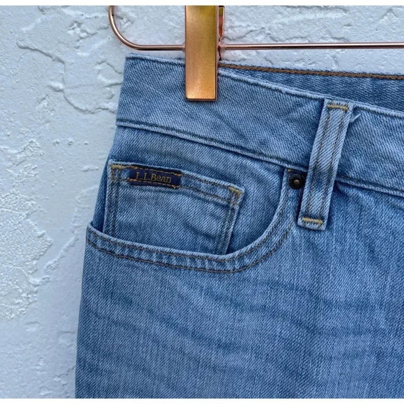 L.L Bean Mens Mid Rise Favorite Fit Denim Jeans Blue Sz 6 Reg - Picture 3 of 12